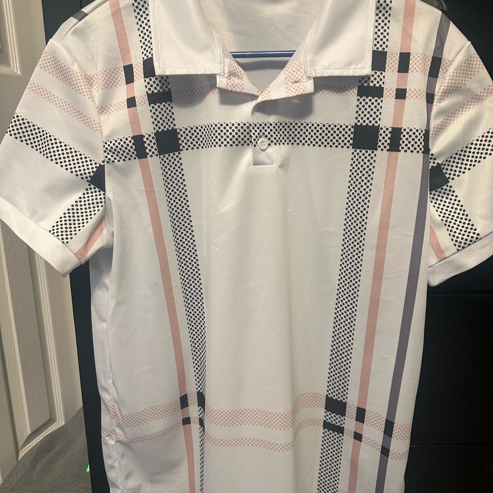 NFINITY White and Black Polo Shirt Classic Design